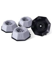 Hexa Washing Machine Stand Hexagonal Sturdy - High Load 250kg Anti-Vibration Plastic Steel Frame, Universal Washer Dryer Platform with Storage Space, Laundry Room Essential UAE Commercial Grade 